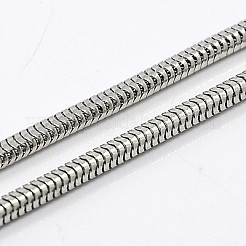 Tarnish Resistant Herringbone Chain Necklace for Men&nbsp;NJEW-F027-16-3mm