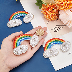 Rainbow Cloud Appliques&nbsp;PATC-WH0009-28