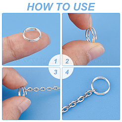 180Pcs 12 Styles Brass Split Rings&nbsp;FIND-PH0020-26