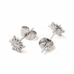 Non-Tarnish 304 Stainless Steel Sun Stud Earrings for Women&nbsp;EJEW-C004-09P