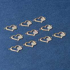 10Pcs Alloy Crystal Rhinestone Links/Connectors&nbsp;ALRI-FS0001-03G