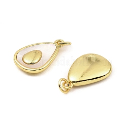 Rack Plating Real 18K Gold Plated Brass Fruit Pendants&nbsp;KK-B077-31G