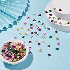 ABS Plastic Imitation Pearl Cabochons&nbsp;X-SACR-R755-8x6mm-ZM