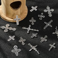 100Pcs 10 Styles Tibetan Style Alloy Pendants&nbsp;TIBEP-CJ0001-84