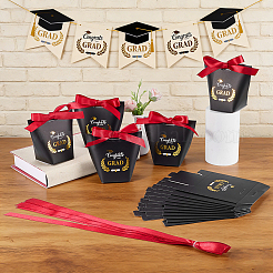 40Pcs Congrats Grad Cardboard Paper Gift Storage Boxes&nbsp;CON-PH0003-38B