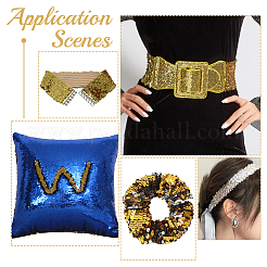 Sparkle Lace Ribbon with PVC Paillette&nbsp;OCOR-WH0078-388A