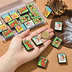 20Pcs 4 Colors Tarot Silicone Beads&nbsp;SIL-CJ0002-81