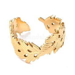 Ion Plating(IP) 304 Stainless Steel Finger Rings&nbsp;RJEW-L102-30G