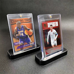 Rectangle Plastic Sports Star Collection Card Holder&nbsp;ODIS-WH0329-21