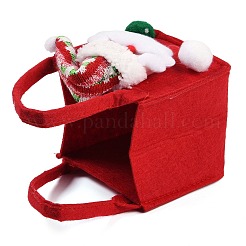 Non-woven Fabrics Christmas Santa Cluas Candy Gift Tote Bags&nbsp;ABAG-C011-01A