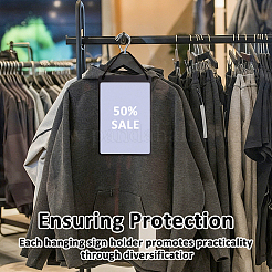 Erasable PVC Hanging Price Tags with Rope&nbsp;CDIS-WH0021-069B-01