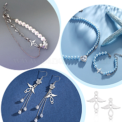 201 Stainless Steel 2-Loop Link Pendants&nbsp;STAS-UN0034-64