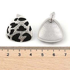 Leopard Print Brass Enamel Stud Earrings for Women&nbsp;EJEW-U055-15D-S