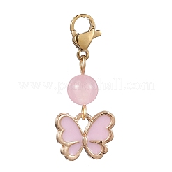 Butterfly Alloy Enamel Pendant Decorations&nbsp;HJEW-JM01776