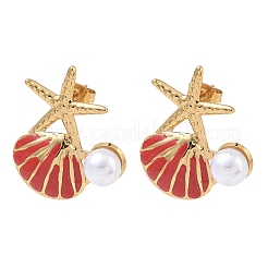 304 Stainless Steel Stud Earrings for Women&nbsp;EJEW-F411-03G