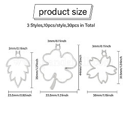 30Pcs 3 Style Alloy Pendants&nbsp;FIND-CA0008-79