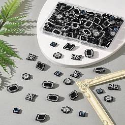 100Pcs 5 Styles Opaque Acrylic Beads&nbsp;OACR-FS0002-06