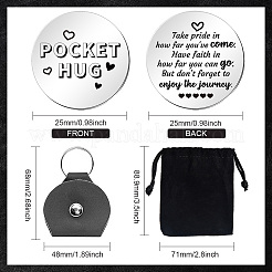 Heart Double-Sided Engraved Stainless Steel Commemorative Decision Maker Coin Set&nbsp;AJEW-GL0002-01D