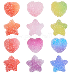 120Pcs 12 Colors Imitation Candy Food Style Resin Cabochons&nbsp;RESI-SC0036-52