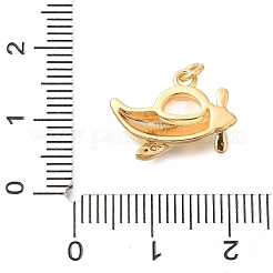Brass Micro Pave Cubic Zirconia Pendants&nbsp;LS-KK-U040-04G