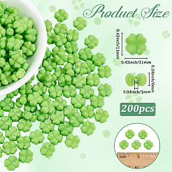200Pcs Opaque Acrylic Beads&nbsp;SACR-PA0001-23
