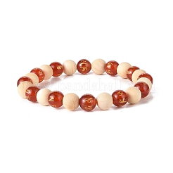 Om Mani Padme Hum Beaded Bracelets&nbsp;BJEW-JB09060