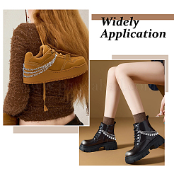 4Pcs 2 Styles Iron Multi-layer Boot Strap Chains&nbsp;AJEW-FH0007-28