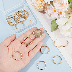8 Pairs Ion Plating(IP) 304 Stainless Steel Huggie Hoop Earrings&nbsp;EJEW-UN0002-39