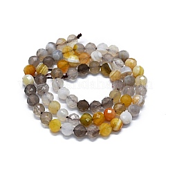 Natural Yellow Botswana Agate Beads Strands&nbsp;G-G927-17A