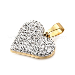 201 Stainless Steel Clay Pendants&nbsp;STAS-R166-02C-G