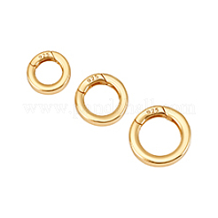 3Pcs 3 Style 925 Sterling Silver Spring Gate Rings&nbsp;STER-PH0003-33