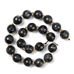 Natural Larvikite Beads Strands&nbsp;G-C249-A07-16mm