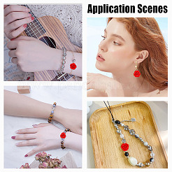 40Pcs Synthetic Coral 3D Flower Rose Carved Beads&nbsp;CORA-HY0001-03