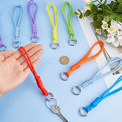 14Pcs 7 Colors Polyester & Spandex Cord Ropes Pendant Decorations&nbsp;HJEW-DC00185