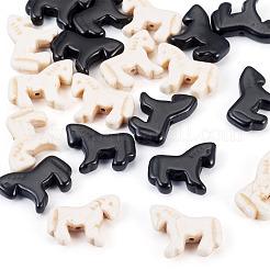 20Pcs 2 Colors Synthetic Turquoise Dyed Horse Beads&nbsp;G-TA0003-18A
