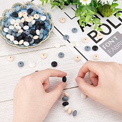 80Pcs 4 Colors Food Grade Eco-Friendly Silicone Beads&nbsp;SIL-DC0001-12