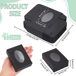 Rectangle Folding Paper Storage Boxes&nbsp;CON-WH0106-01A-01