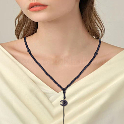 2Pcs Acrylic Moon Star Rosary Bead Necklaces for Women&nbsp;NJEW-LP0001-07