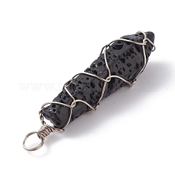 Natural Mixed Gemstone Pointed Pendants&nbsp;PALLOY-JF01162