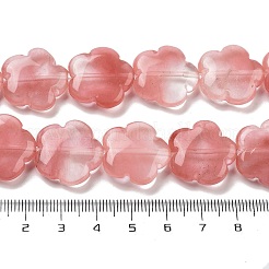 Cherry Quartz Glass Beads Strands&nbsp;G-F769-B01-02