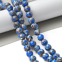 Dyed Synthetic Imperial Jasper Beads Strands&nbsp;G-C168-02E