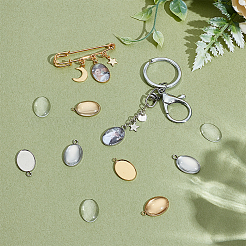 DIY Oval Pendants Making Kits&nbsp;DIY-PH0032-16