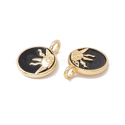 Rack Plating Brass Enamel Charms&nbsp;KK-C247-04G