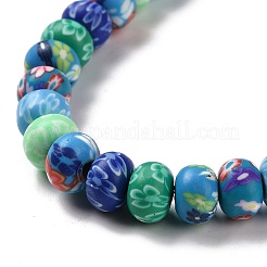 Handmade Polymer Clay Beads Strands&nbsp;X-CLAY-G110-01