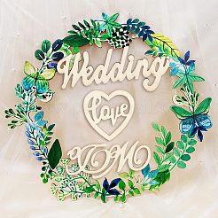 Laser Cut Natural Wood Slices&nbsp;WOOD-OC0001-50