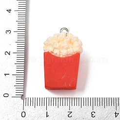 Spray Painted Opaque Resin Pendants&nbsp;RESI-F061-05