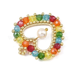 Shell Pearl & Glass Beaded Pendants&nbsp;PALLOY-MZ01410