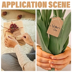 100Pcs Kraft Paper Flower Head Gift Tags&nbsp;CDIS-YW0001-25