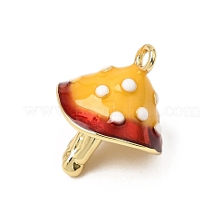 Brass Enamel Pendants&nbsp;KK-CBACA9B-01G