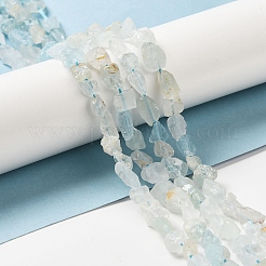 Raw Rough Natural Aquamarine Beads Strands&nbsp;G-I283-G08-02